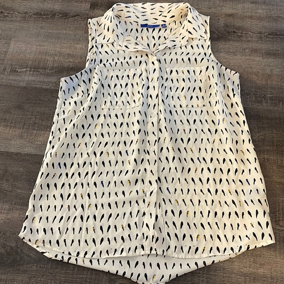 Bird Button Tank - Picture 1 of 2